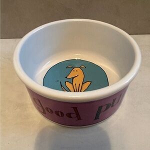 Signature Housewares “Good Pup” “Sit” by Ursula Dodge 6” Food Water Bowl